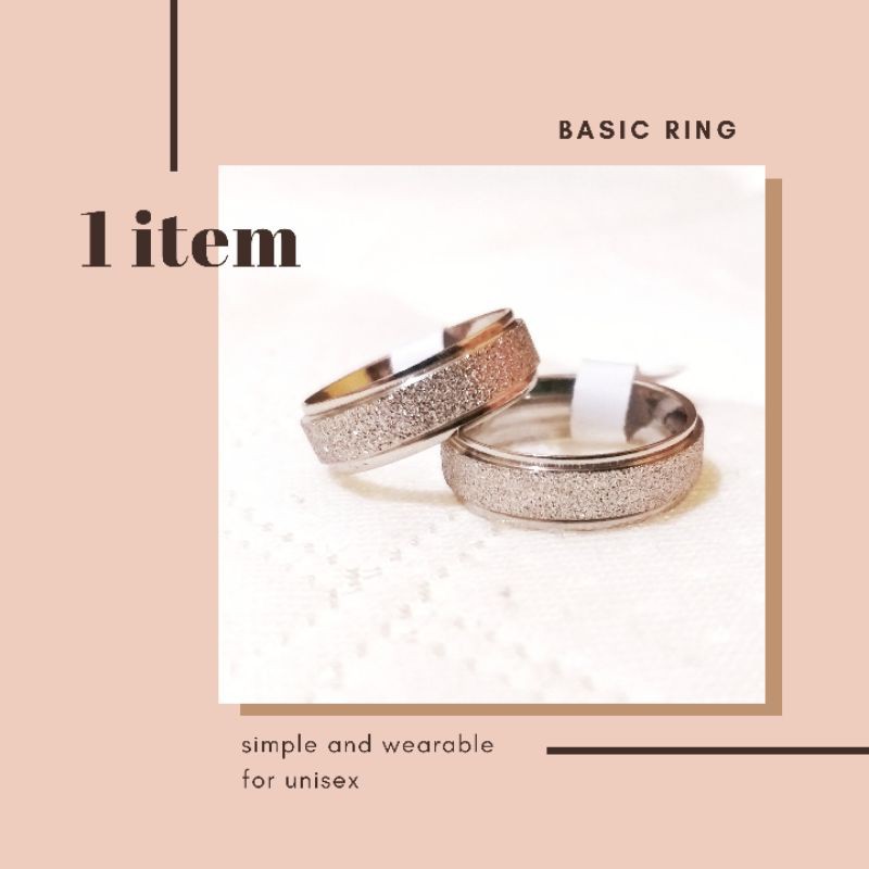 Cincin Basic Ring Antikarat Aksesoris Couple Murah Gift Hampers Souvenir Kalung Gelang Pasangan Set