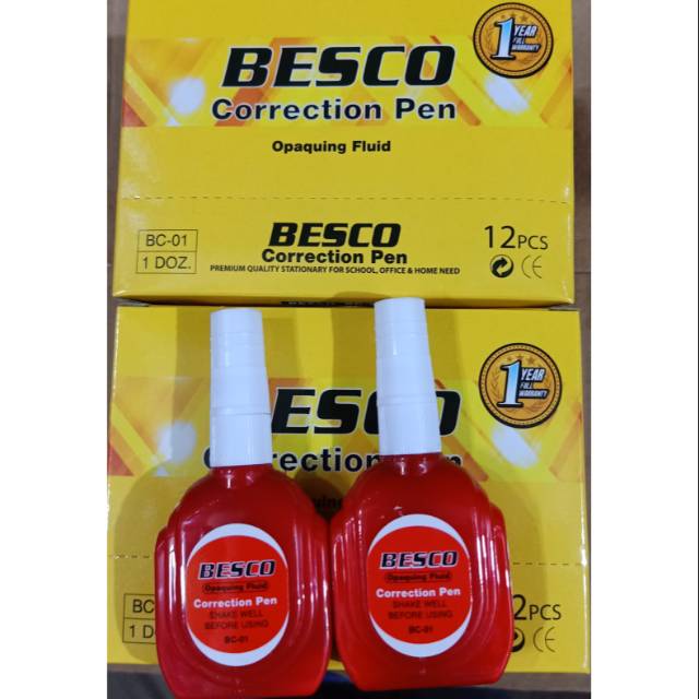 TIP-X CORRECTION PEN BESCO ISI 12 PCS