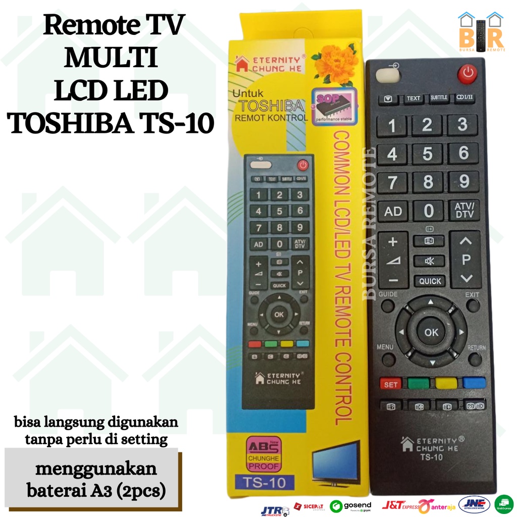 Remot / REMOTE MULTI TV LCD LED TOSHIBA Chung He TS- 10