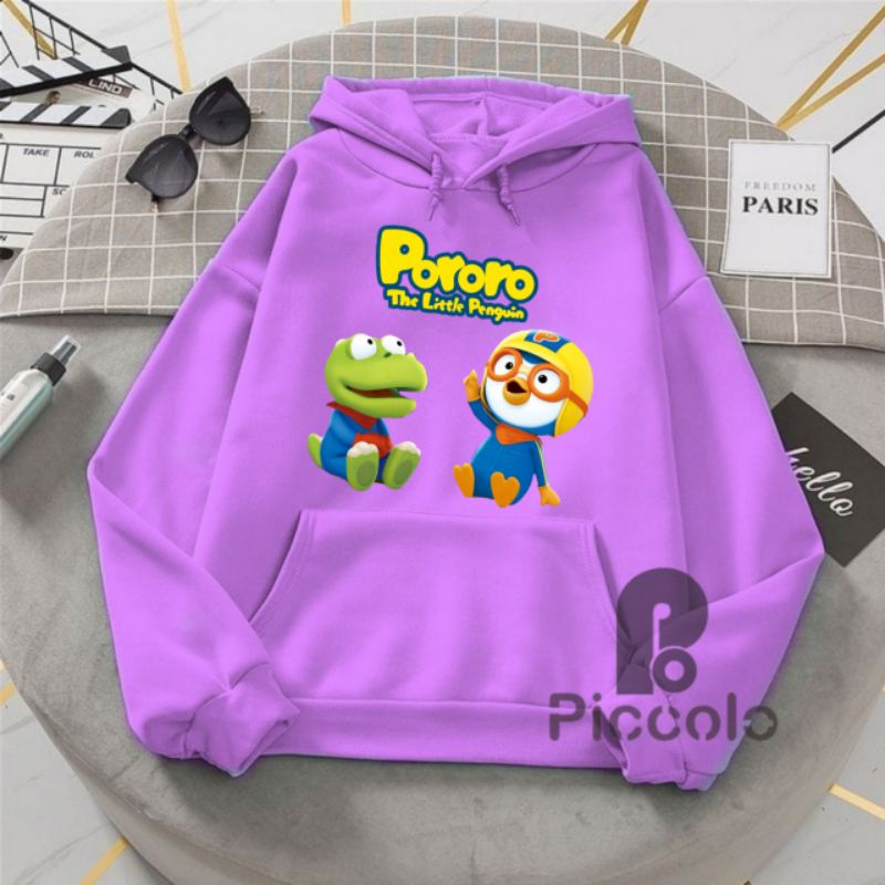 jaket Hoodie anak pororo unisex Hoodie anak atasan