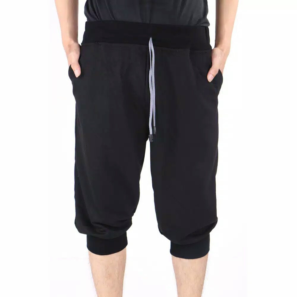 Celana joger pendek 3 4 pria dewasa joger pants One First Celana joger pendek 3 4 pria dewasa joger pants One First