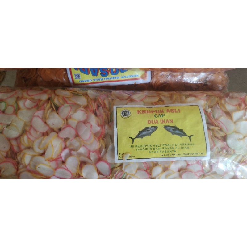 

Kerupuk bawang asli cap dua tenggiri