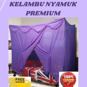 Kelambu Nyamuk Tebal Kuat Premium Ukuran Jumbo Klambu Gantung Tenda Kotak Lipat Murah Selambu Kamar 