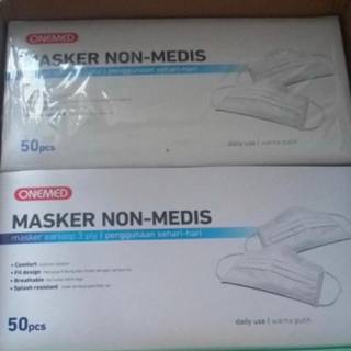  Masker  Non  Medis  Warna Putih One  Med 50s Masker  Non  Medis  