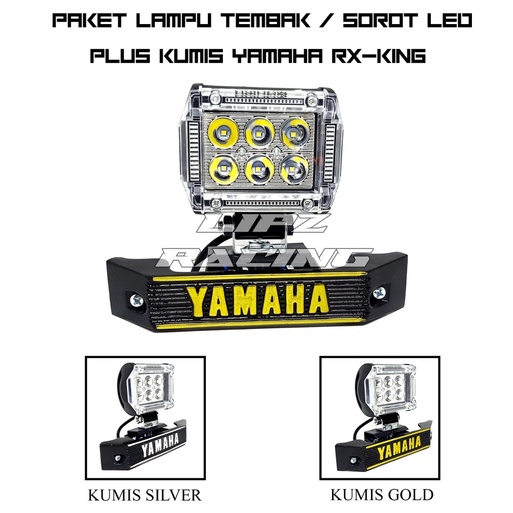 LAMPU TEMBAK / LAMPU SOROT LED MODEL CR-4594 + KUMIS YAMAHA RX-KING , RX-SPESIAL , RX SERIES