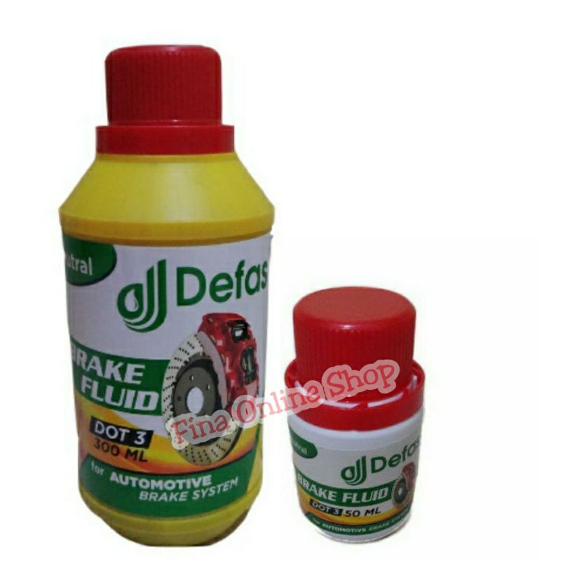 Defas Brake Fluid Dot-3 Minyak Rem 50ml / 300ml