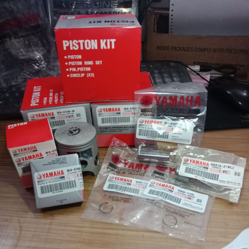 PISTON SEHER KIT 3KA RXK RX KING RX K RXKING OS SIZE STANDAR STD 50 100 ORIGINAL ORI ASLI YAMAHA YGP-2