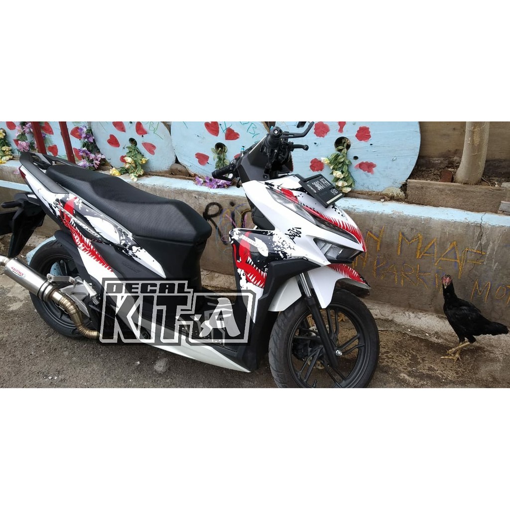 Decal Vario 150 New Facelift Stiker New Vario 150 Facelift 18 Motif Venom Shopee Indonesia