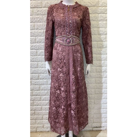 GAMIS PESTA BAJU MUSLIM MEWAH ZANETA TERBARU MODEL AUTER  8220