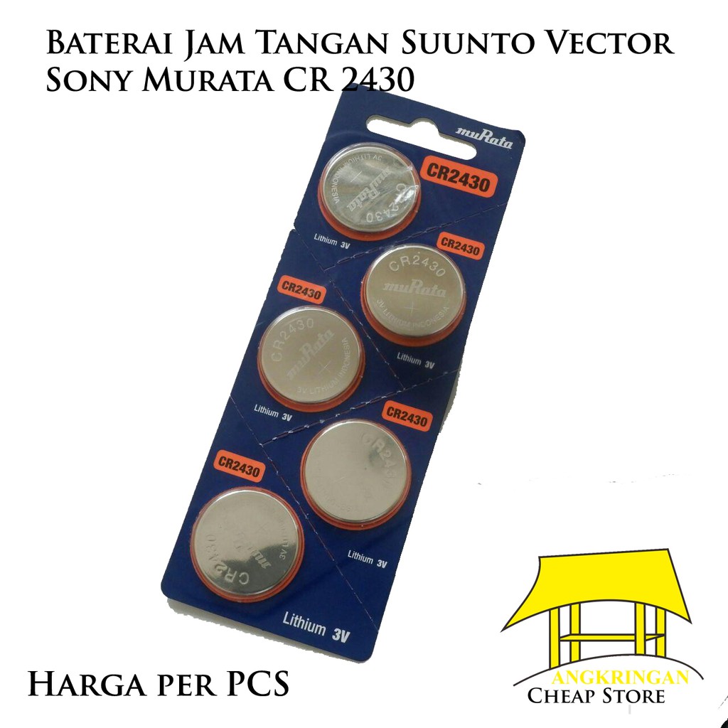 Baterai Jam Tangan Suunto Vector Sony Murata CR 2430