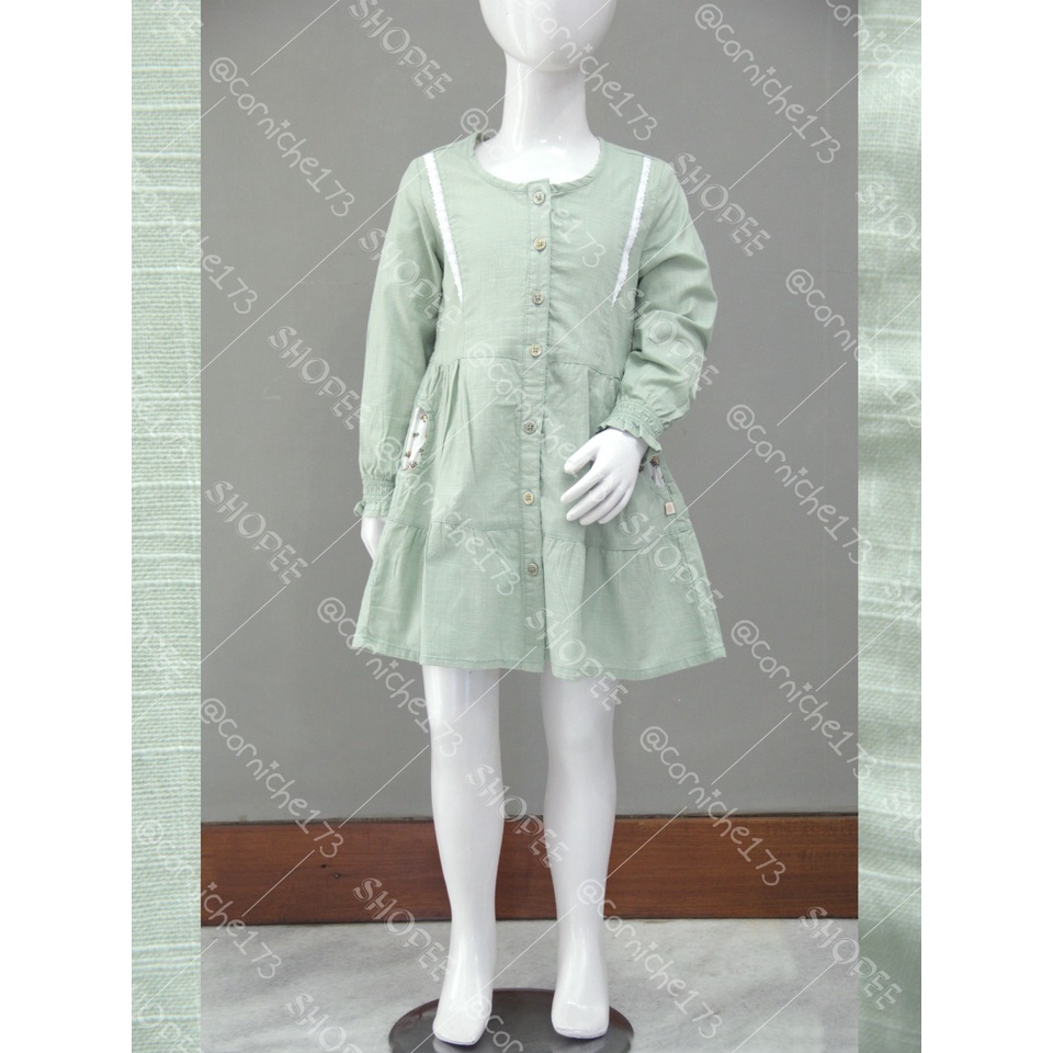 Corniche Kids Catlyn Dress Kids Light Green - TH K23151