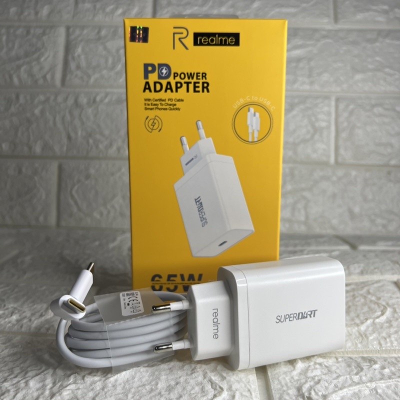 Charger Realme 65W Type C To Type C ORI  charger realme superdart Charger Realme 7 PRO/8 PRO NARZO 20 PRO Q2 PRO ORIGINAL