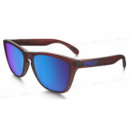 Oakley Kacamata Hitam Sunglass FROGSKINS OO 9245-56 Matte Red Woodgrai