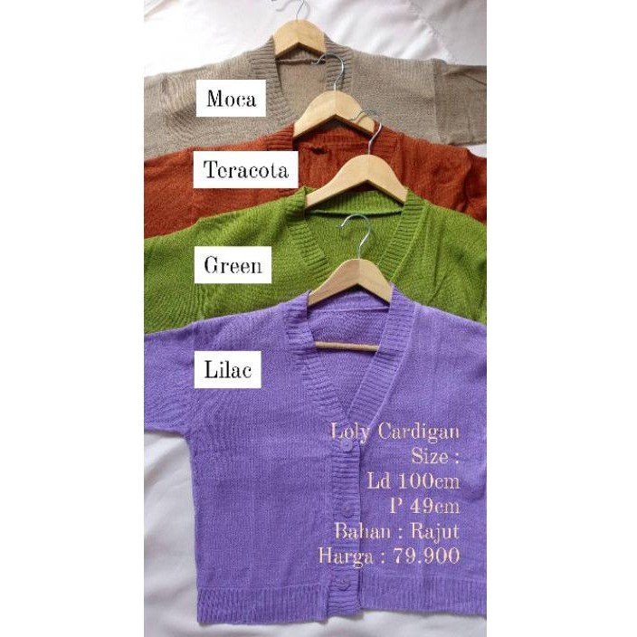 Loly Cardigan Rajut Baju Wanita Korea
