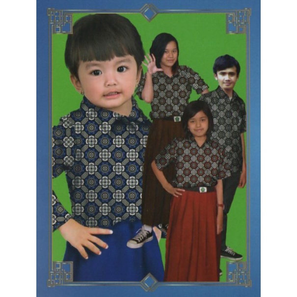 Bahan batik seragam Motif bunga matahari / kain seragam sekolah / batik sekolah