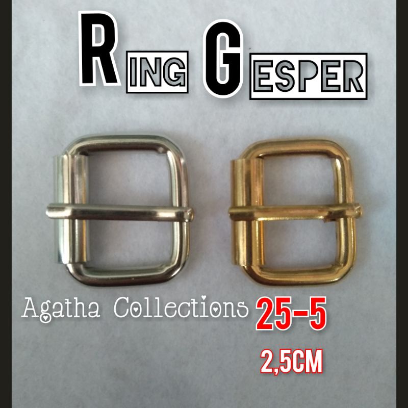 Ring jalan Gesper emas 25 mm &amp; 30 mm per biji