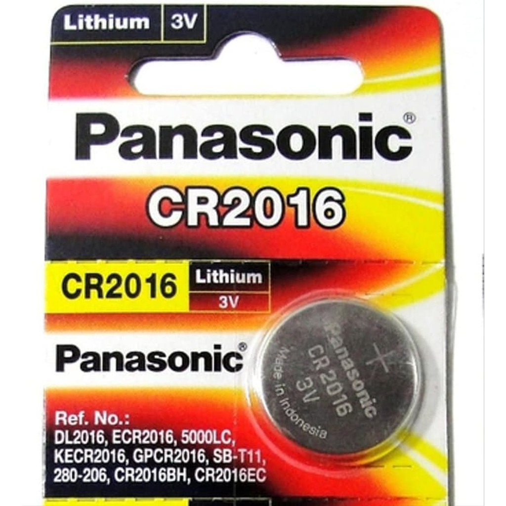 ORIGINAL!! Batrei Panasonic CR2016 3 Volt Coin Lithium Cell Baterai