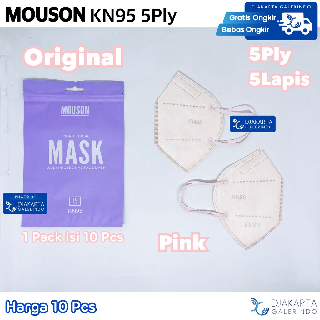 Masker KN95 5Ply Tebal isi 10Pcs