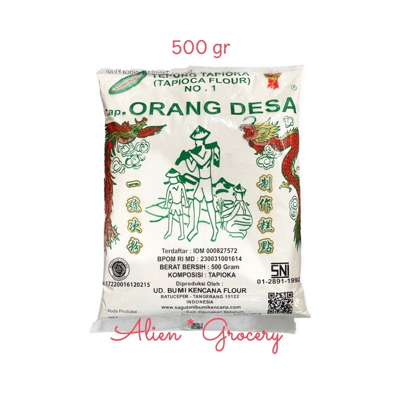 

Tepung Sagu Tapioca Flour Cap Pak Tani Bumi Kencana 500g 1/2kg