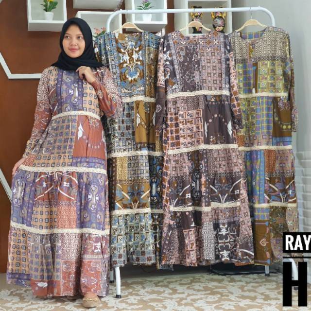 Gamis susun renda