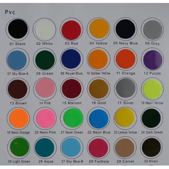 

[(BAYAR DITEMPAT) Polyflex Korea Pvc Murah Silver Gold Neon Kode 16-23 TERMURAH