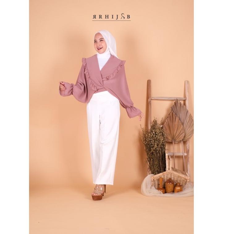 SSG.01Jl22ˣ– RUFFLE OUTER | outer ceruty | cardigan ceruty | crop outer | cardigan | cardigan crop