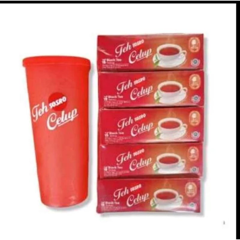 

Paket Teh Celup Sosro free Tumbler/ Sosro Celup + gelas cantik 500ml