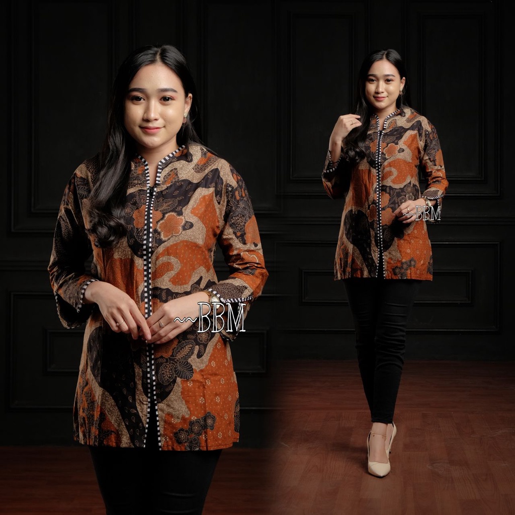 Blouse batik wanita terbaru / Blouse batik wanita /Blouse batik / Blouse batik atasan wanita modern / Blouse batik kekinian / Blouse kantor / Blouse batik kerja / kemeja wanita / baju atasan wanita / Blouse terbaru / blouse batik kantor/ bayar ditempat