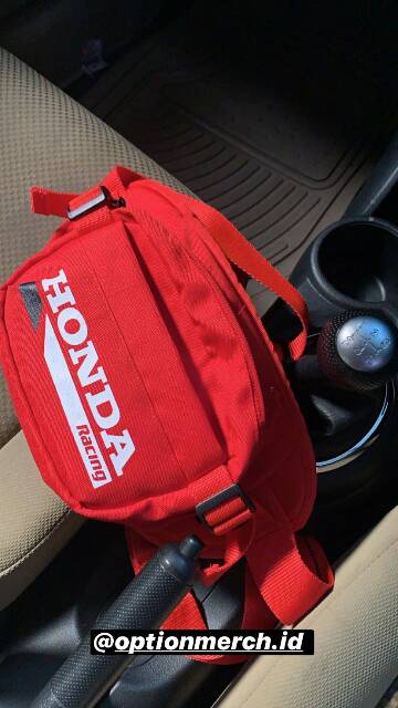 Waistbag Honda/Waistbag Yamaha / Tas Selempang Honda/Tas Selempang Yamaha (ORIGINAL OPTION MERCH)