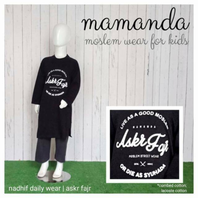 [MAMANDA] Set Koko Anak Kaos dan Celana Size XS l Nadhif Daily Wear Askr Fajr