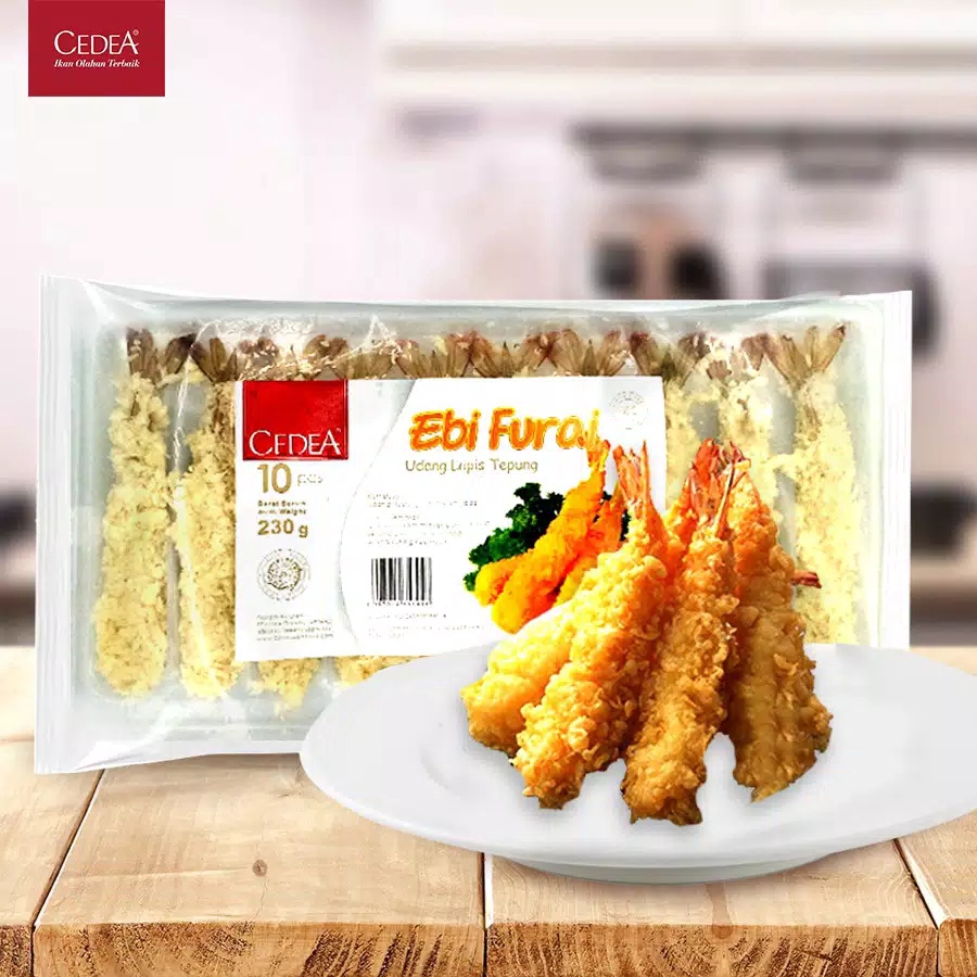 CEDEA Ebi Furai Udang Goreng Bento 10 Pcs Halal | Japan Braded Shrimp for Sushi