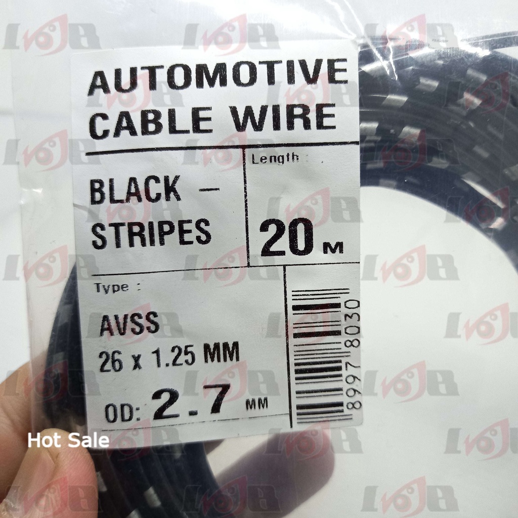 Kabel Roll Bintik Serabut 1.25mm Tembaga Cable Single Otomotif Meter Tebal Kuat Bagus