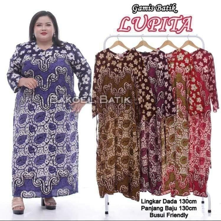 DASTER SUPER JUMBO MODEL LONGDRESS LUPITA ECER PILIH WARNA KEKINIAN BAHAN RAYON ADEM