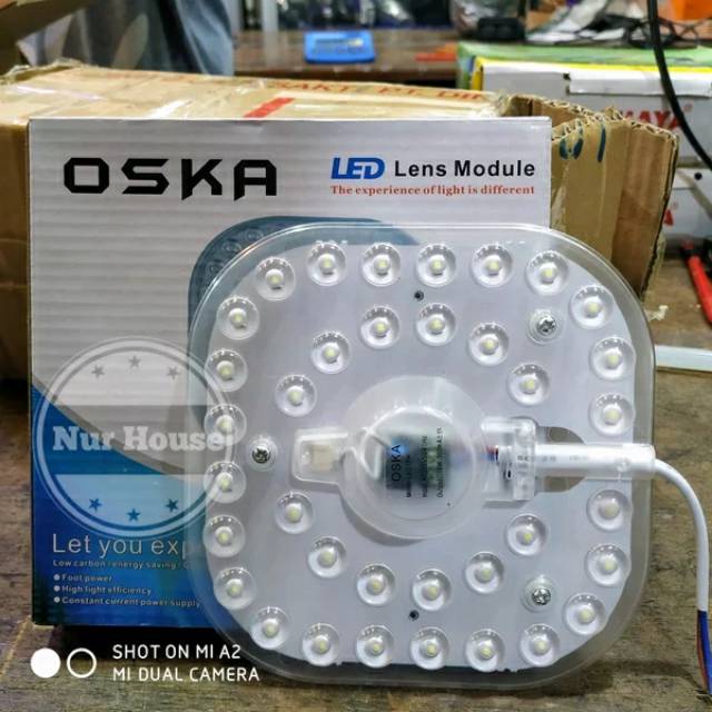 lampu plafon isi ulang lampu plafon led oska 18 watt