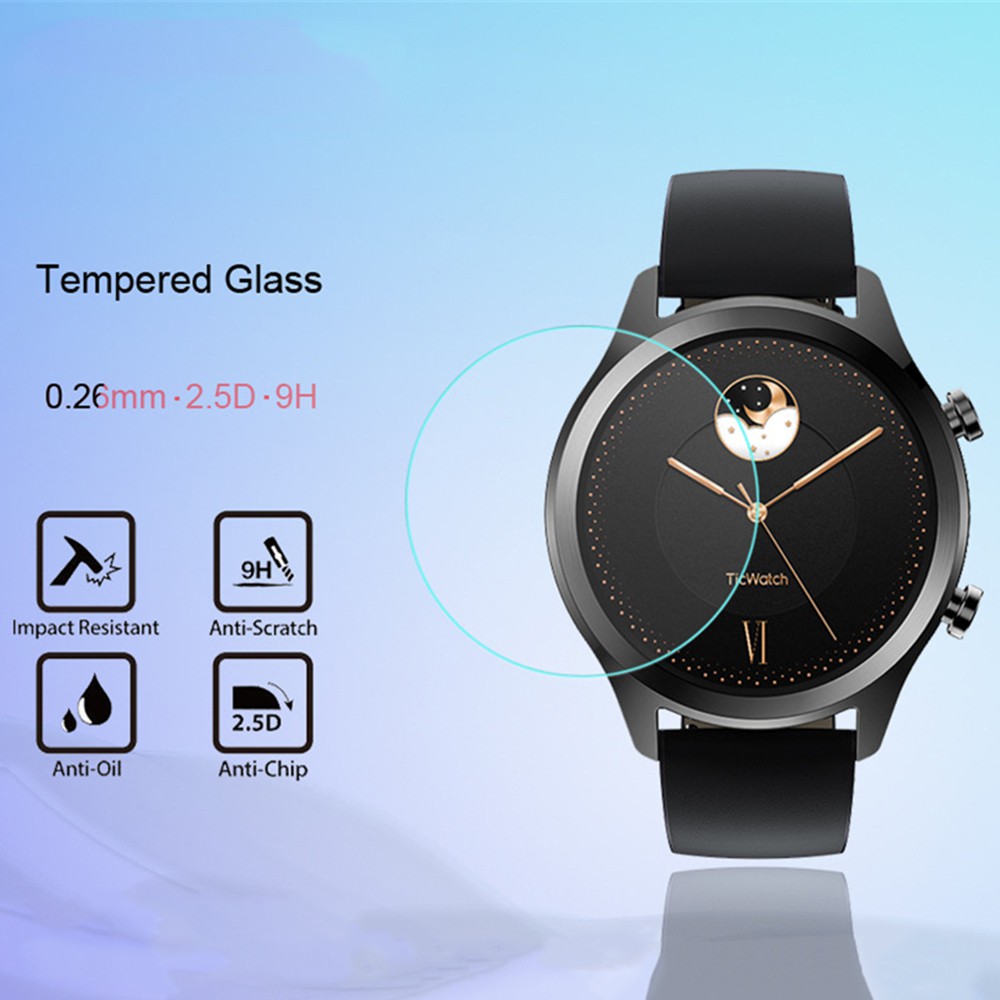 Pelindung Layar Tempered Glass 9h 2.5d Ultra Clear Untuk Tic Watch 1 2 Pro E2 S S2 C2