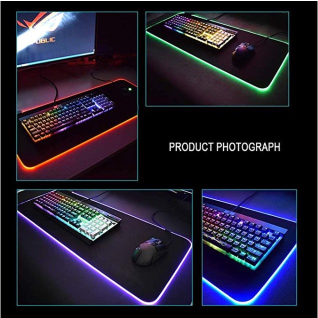 Mousepad Gaming RGB XXL 800 x 300mm x 4mm High Quality