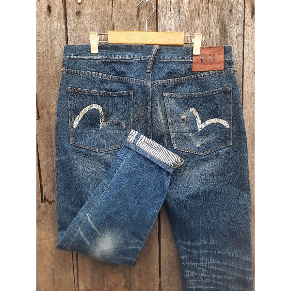 evisu selvedge denim size fit 34 second preloved