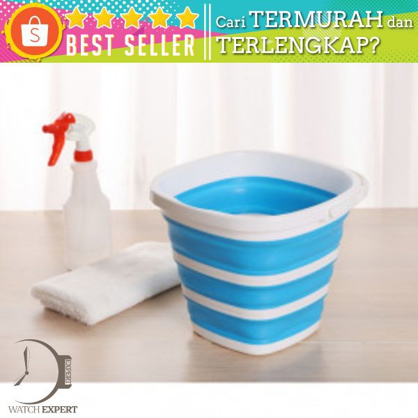 Bisa COD Baskom Ember Lipat Water Bucket Foldable Collapsible 10 Liter