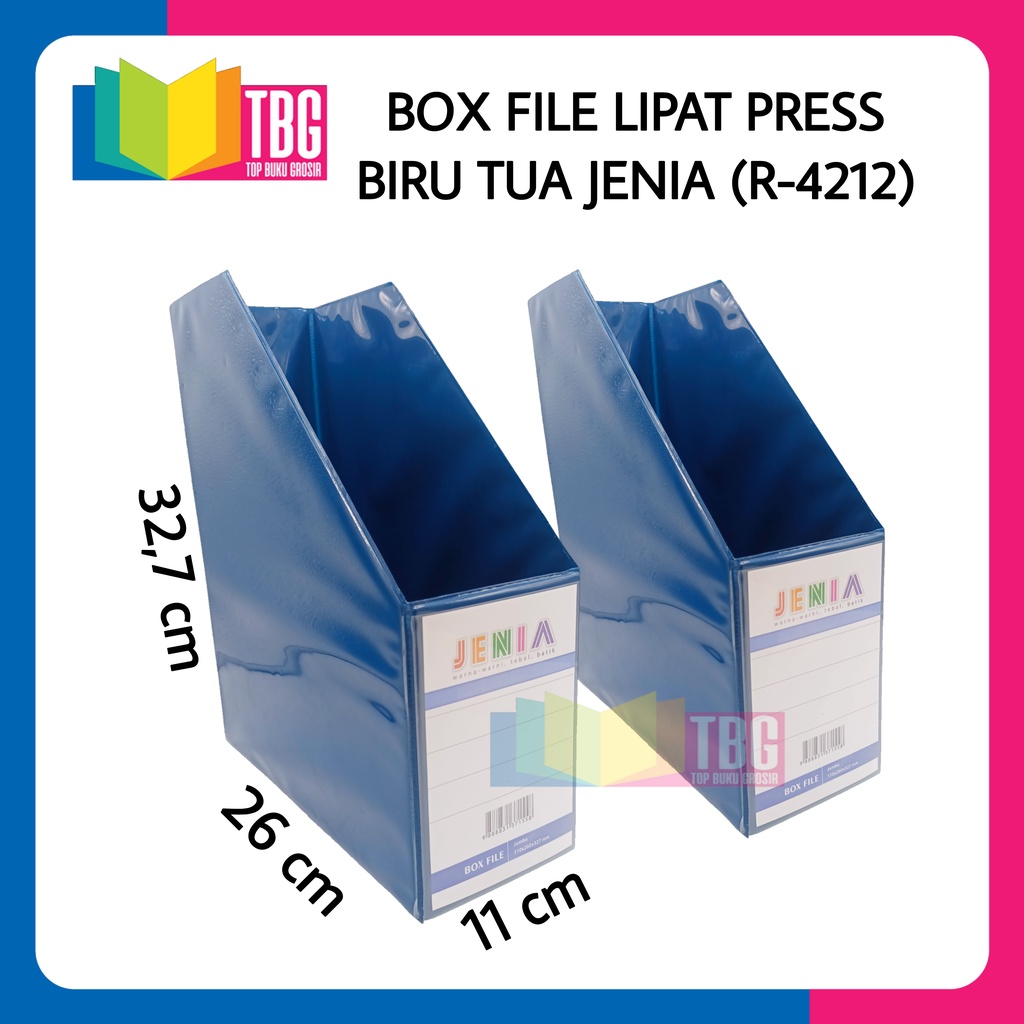 

1 PCS BOX FILE LIPAT NON PRESS BIRU TUA JENIA (R-4212) - RAK FILE DOKUMEN ORGANIZER