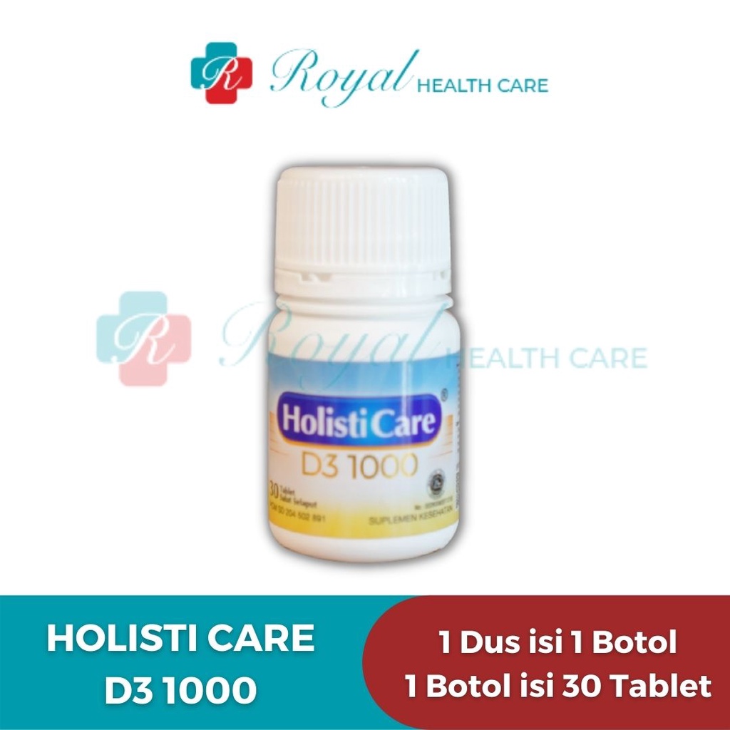 Holisticare D3 1000 IU UNTUK MEMENUHI KEBUTUHAN VIT D DENGAN CEPAT