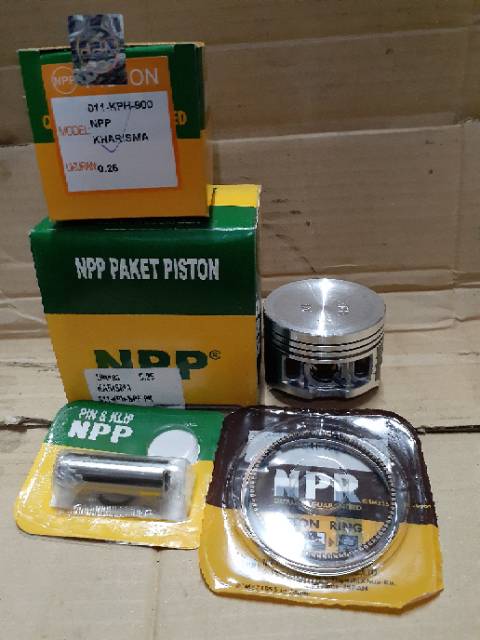 Piston kit karisma.supra x 125 oversize 25 npp