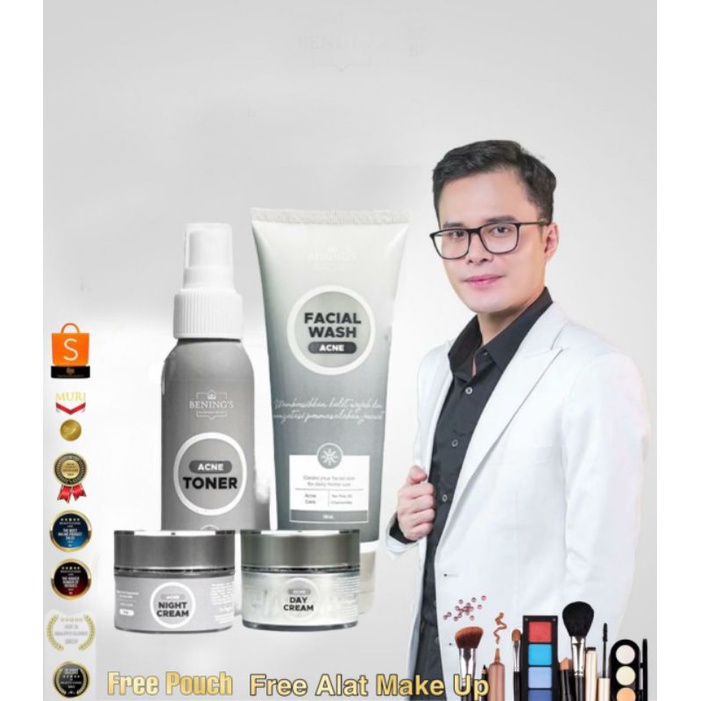 Jual Benings Paket Acne Skincare untuk Jerawat Beruntusan Shopee