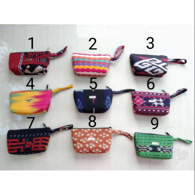 8 motif Dompet tenun