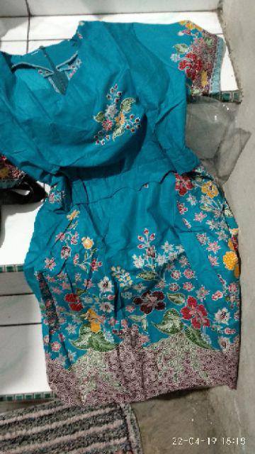 Batik Couple 240 Sarimbit Pasangan Wanita Maxi Dress Star Katun Seragam Keluarga