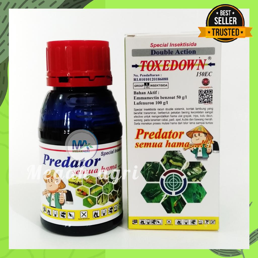 INSEKTISIDA TOXEDOWN PREDATOR 100ML Emamektin benzoat & lufenuron BASMI TUNTAS HAMA TANAMAN