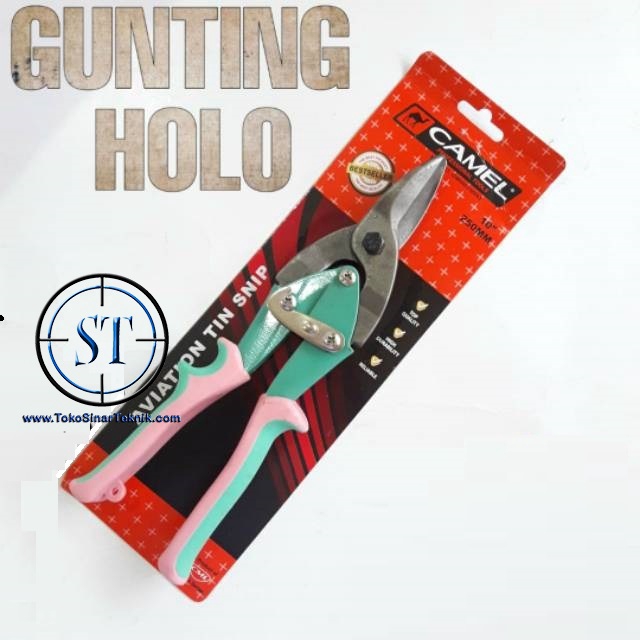 Gunting Hollow - Holo Gunting Baja Ringan Seng Alumunium 10&quot; Top Quality