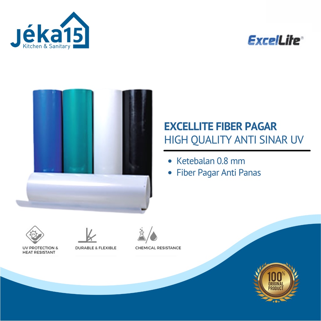 EXCELLITE FIBER PAGAR TAHAN PANAS 0.8 HIGH QUALITY ANTI SINAR UV