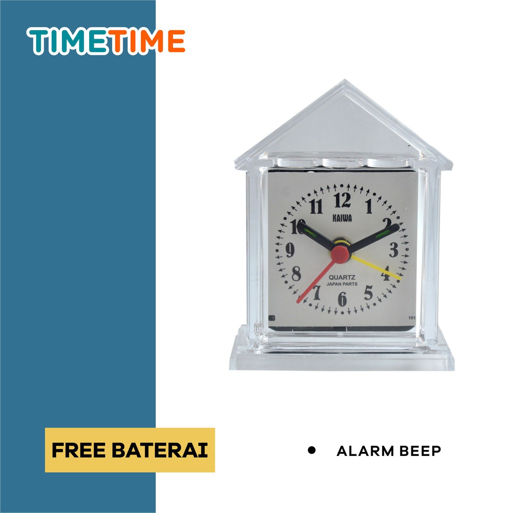 Jam Weker Alarm Murah Kaiwa 8027 Warna Putih