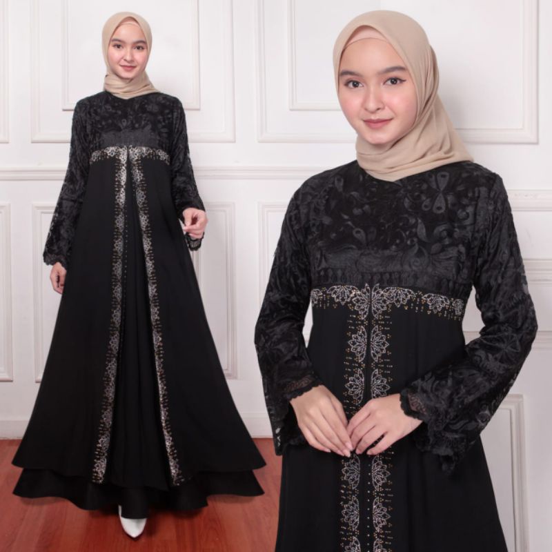 abaya bludru