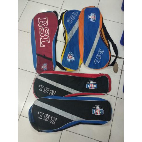 Tas Raket Badminton Rsl  2 Resleting  Bisa Muat Sampai 8 Raket